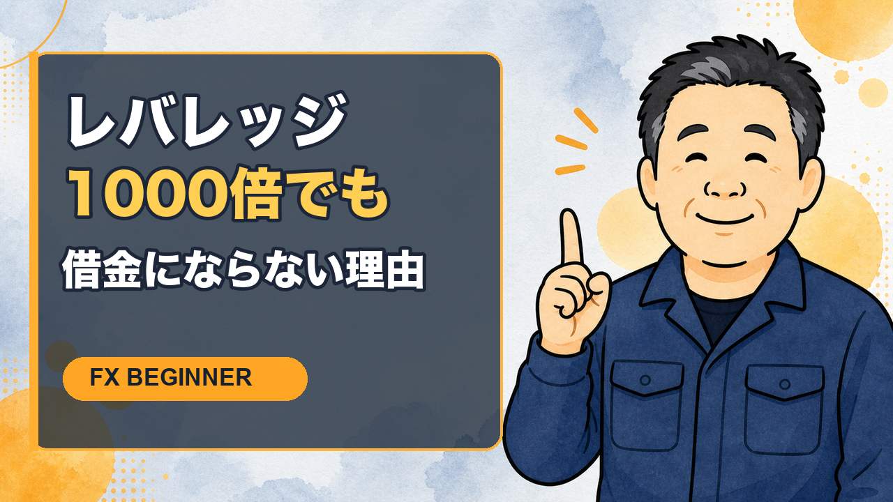レバレッジ1000倍でも借金にならない理由を説明するまっさんブログのアイキャッチ画像