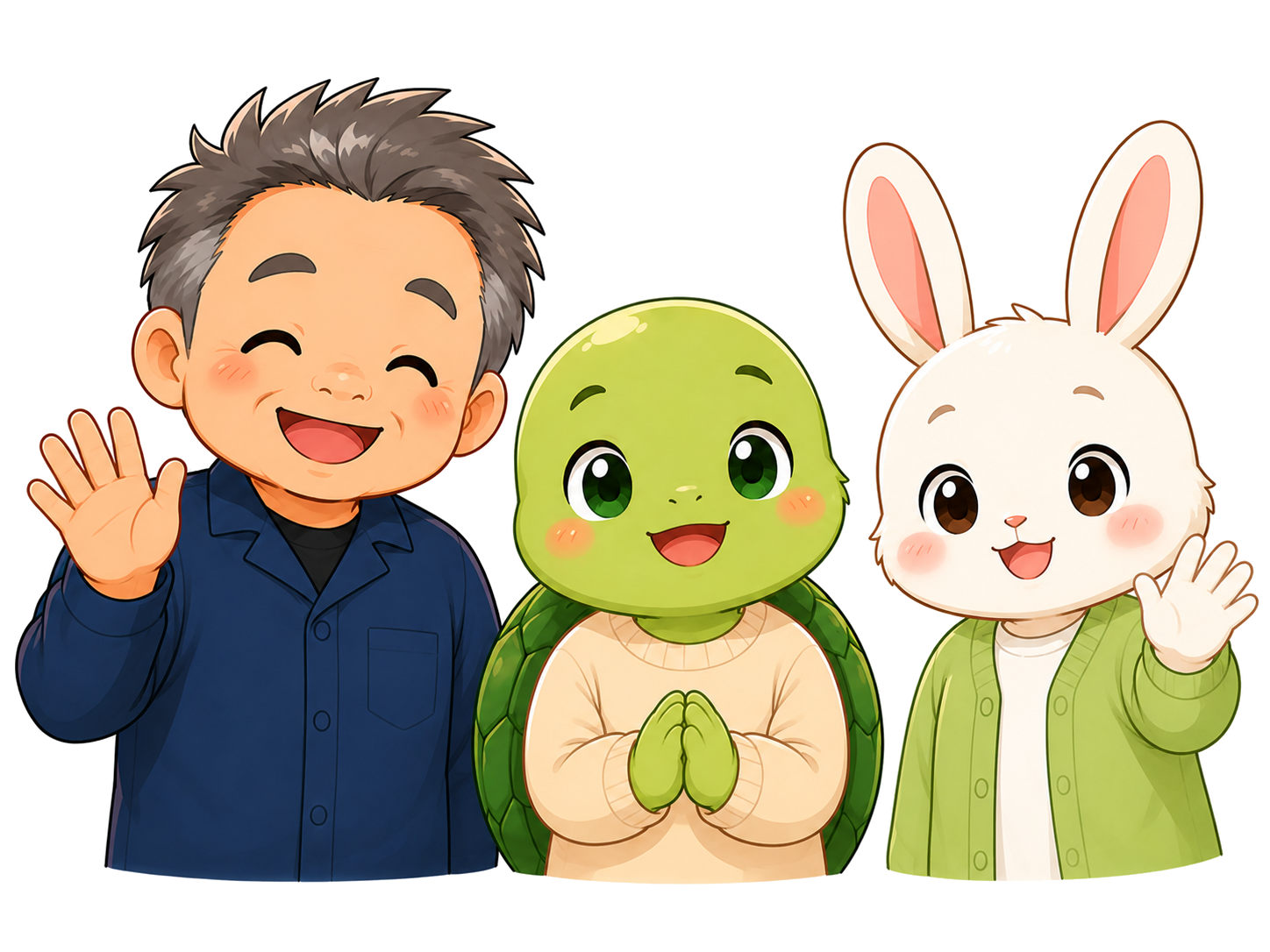 まっさん・後輩Aくん・後輩Bさん