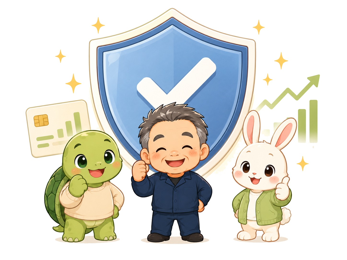 信頼性・ライセンス・規制を表すイラスト